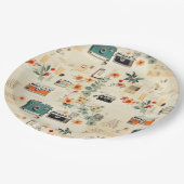  Bloemen & Camerapatroon (6) Papieren Bordje (Gekanteld)