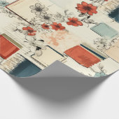 Bloemen & Camerapatroon (7) Cadeaupapier (Hoek)