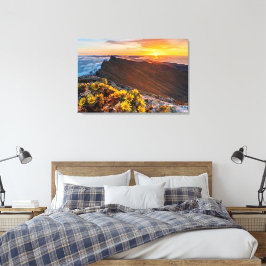 Bloemen | Canarische Eilanden, Spanje Canvas Afdruk (Insitu (Slaapkamer))
