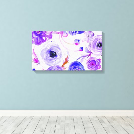 Bloemen Canvas Afdruk (Insitu (Houten vloer))