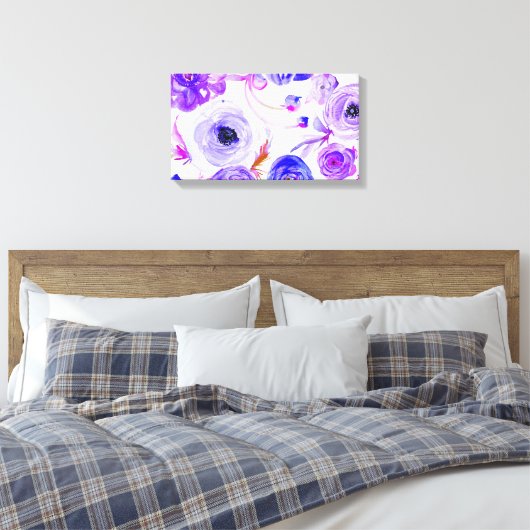 Bloemen Canvas Afdruk (Insitu (Slaapkamer))