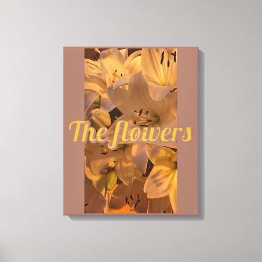bloemen canvas afdruk (Voorkant)