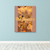 bloemen canvas afdruk (Insitu (Houten vloer))