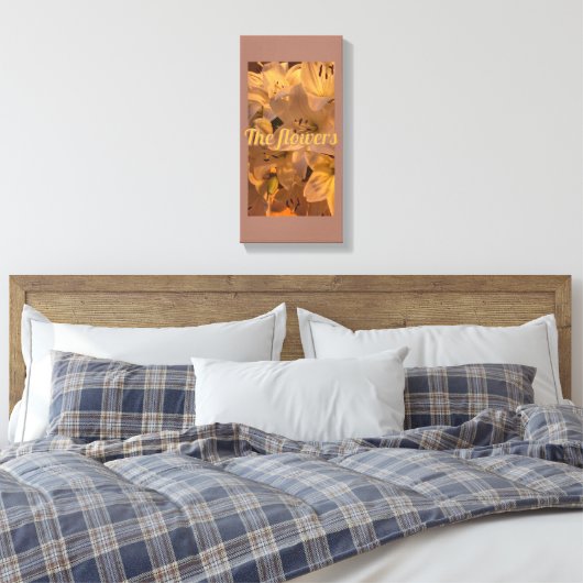 bloemen canvas afdruk (Insitu (Slaapkamer))