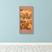 bloemen canvas afdruk (Insitu (Houten vloer))