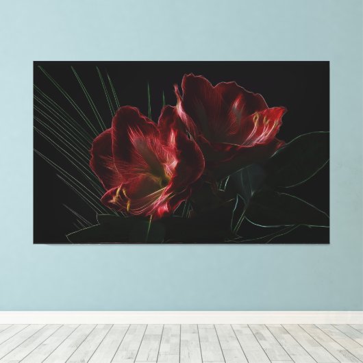 Bloemen Canvas Afdruk (Insitu (Houten vloer))