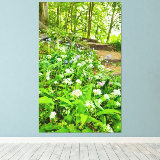 Bloemen Canvas Afdruk (Insitu (Houten vloer))