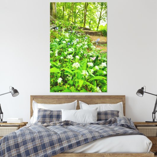 Bloemen Canvas Afdruk (Insitu (Slaapkamer))