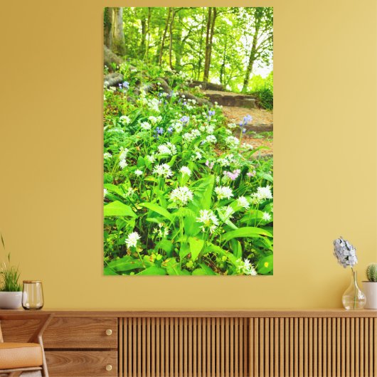 Bloemen Canvas Afdruk (Insitu (Woonkamer))