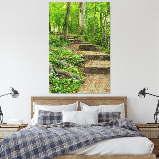 Bloemen Canvas Afdruk (Insitu (Slaapkamer))