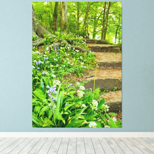 Bloemen Canvas Afdruk (Insitu (Houten vloer))