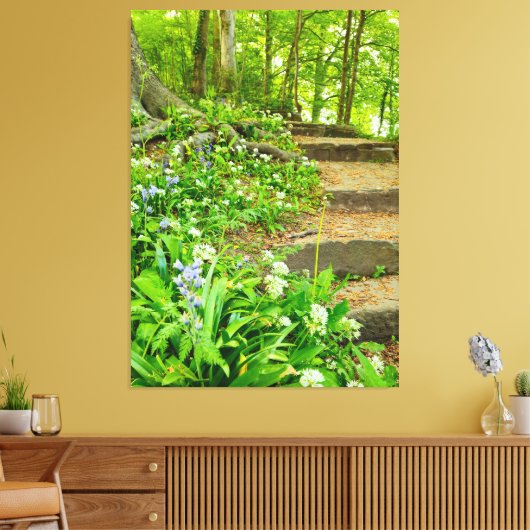 Bloemen Canvas Afdruk (Insitu (Woonkamer))