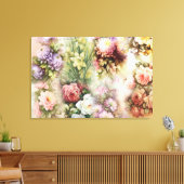  bloemen canvas afdruk (Insitu (Woonkamer))