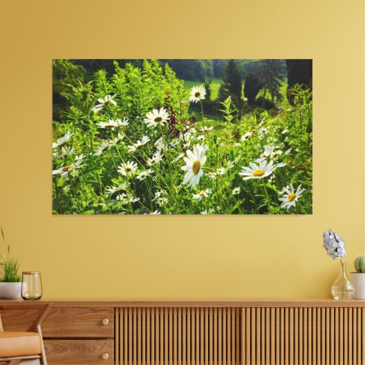 Bloemen Canvas Afdruk (Insitu (Woonkamer))