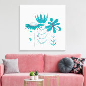 Bloemen Canvas Afdruk (Insitu (Woonkamer))