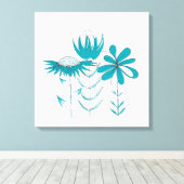 Bloemen Canvas Afdruk (Insitu (Houten vloer))