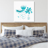 Bloemen Canvas Afdruk (Insitu (Slaapkamer))