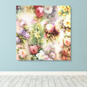 bloemen canvas afdruk (Insitu (Houten vloer))