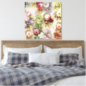 bloemen canvas afdruk (Insitu (Slaapkamer))
