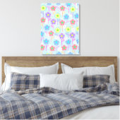 Bloemen Canvas Afdruk (Insitu (Slaapkamer))