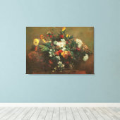 Bloemen Canvas Afdruk (Insitu (Houten vloer))