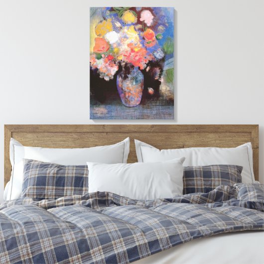 Bloemen Canvas Afdruk (Insitu (Slaapkamer))