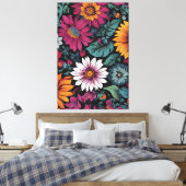 Bloemen Canvas Kunst (Insitu (Slaapkamer))