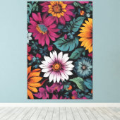 Bloemen Canvas Kunst (Insitu (Houten vloer))