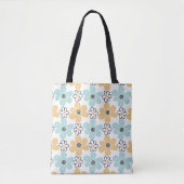 Bloemen Canvas tas, Schattige Daisy Tas, Kleurrijk Tote Bag (Voorkant)
