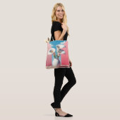Bloemen Canvas tas- Schattigee bloempot ontwerp. Tote Bag (Op model)