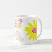 Bloemen cartoon schattige mok (Voorkant rechts)