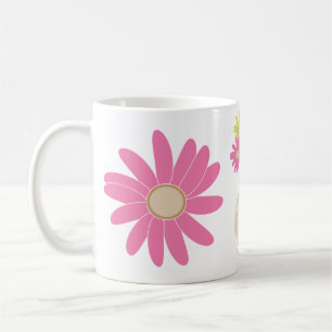 Bloemen cartoon schattige mok