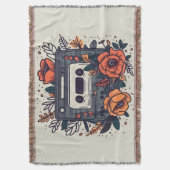 Bloemen Cassettebandje Deken (Voorkant Verticaal)