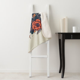 Bloemen Cassettebandje Sherpa Deken