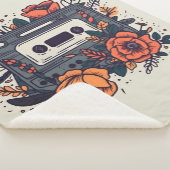 Bloemen Cassettebandje Sherpa Deken (3/4)