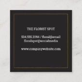 Bloemen | Catering | Gebeurtenisservices Vierkante Visitekaartje (Achterkant)