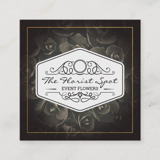 Bloemen | Catering | Gebeurtenisservices Vierkante Visitekaartje (Voorkant)