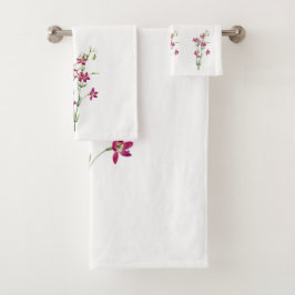 bloemen - Centaurium van Mary Vaux Walcott Bad Handdoek