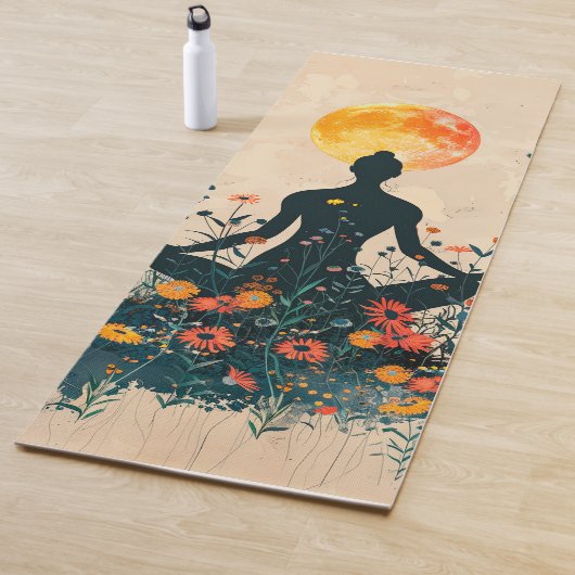Bloemen Chakra Illustratie Yoga Mat (In situ)