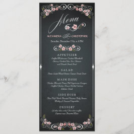 Bloemen Chalkboard  Bold Wedding Menu