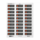  Bloemen Chalkboard bruiloft Adresetiketten Etiket (Full Sheet)