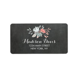  Bloemen Chalkboard bruiloft Adresetiketten Etiket