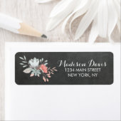  Bloemen Chalkboard bruiloft Adresetiketten Etiket (Insitu)
