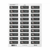  Bloemen Chalkboard bruiloft Adresetiketten Etiket (Full Sheet)