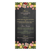  Bloemen Chalkboard Wedding Menu (Voorkant)