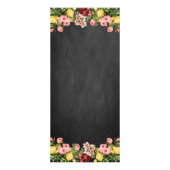  Bloemen Chalkboard Wedding Menu (Achterkant)