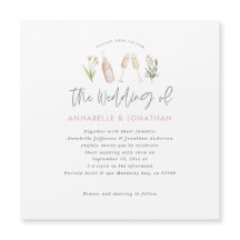 bloemen champagnet moderne scriptaankondiging