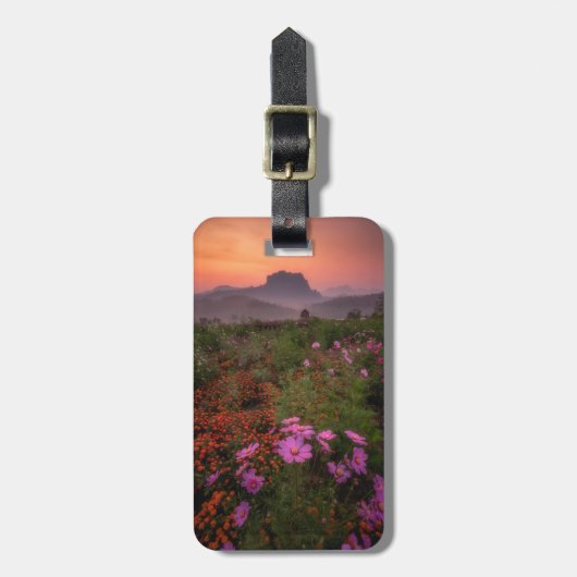 Bloemen | Chiang Dao, Chiang Mai, Thailand Bagagelabel (Voorkant verticaal)