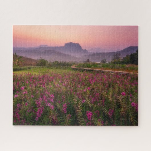 Bloemen | Chiang Dao, Chiang Mai, Thailand Legpuzzel (Horizontaal)