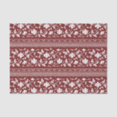 Bloemen  Chinoiserie Red Decoupage Tissuepapier (Voorkant)